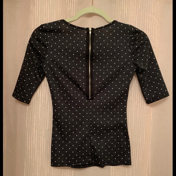 Kirra crew neck polka dot blouse - Picture 2 of 5